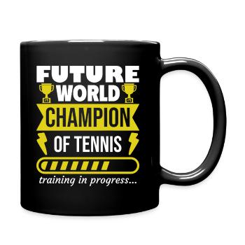 Champion du Monde de Tennis - Sports, Cadeau - Mug uni - noir - Droite