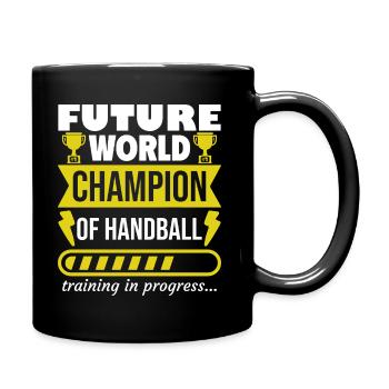 Future World Champion in Handball,Sports,Gift - Full Colour Mug - black - Right