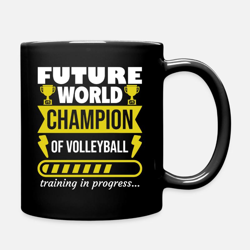 Futur champion du monde de volley-ball, de sport - Mug uni - noir