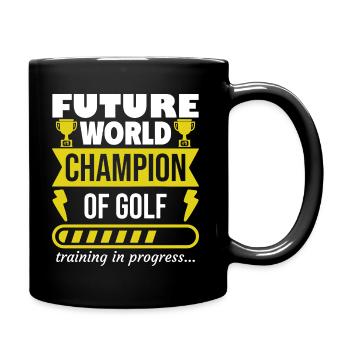 Futur champion du monde de golf,Sports,Cadeau - Mug uni - noir - Droite