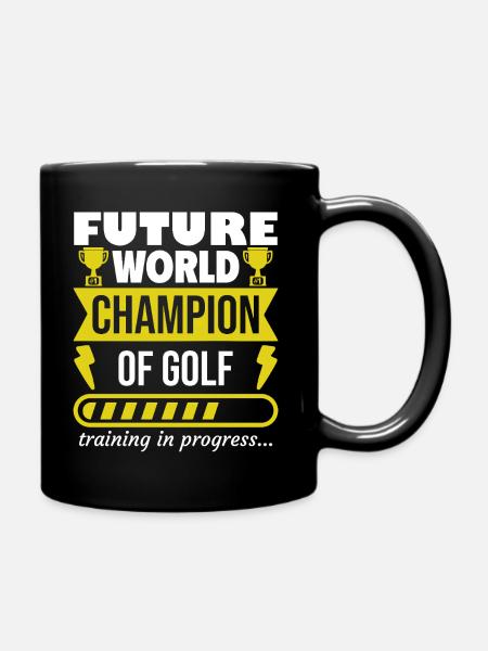 Futur champion du monde de golf,Sports,Cadeau - Mug uni - noir