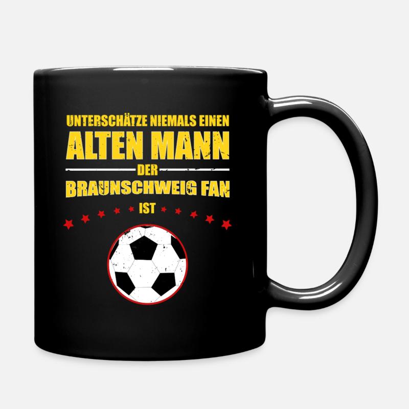 Alter Mann - Braunschweig Fußball Fan Geschenk - Tasse einfarbig - Schwarz