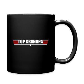 Top-Opa - Tasse einfarbig - Schwarz - Rechts