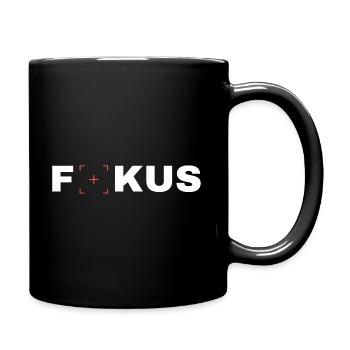 Fokus - Tasse einfarbig - Schwarz - Rechts