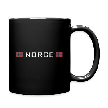 Norvège Drapeau Norvège Scandinavie - Mug uni - noir - Droite