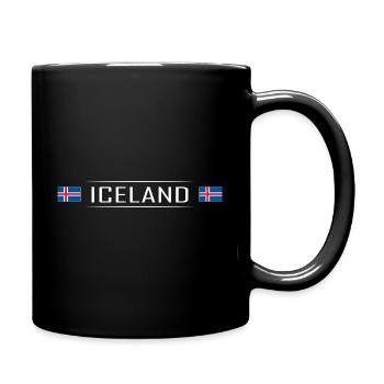 Iceland Land Iceland Scandinavia Holidays - Full Colour Mug - black - Right