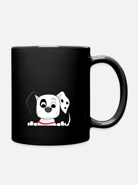 Dalmatian dog Funny - Full Colour Mug - black