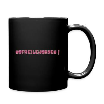 Nofreilewosden - Tasse einfarbig - Schwarz - Rechts