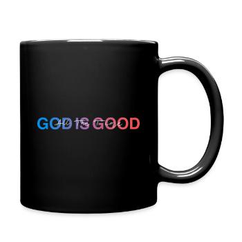 God Is Good All TheTime - Full Colour Mug - black - Right