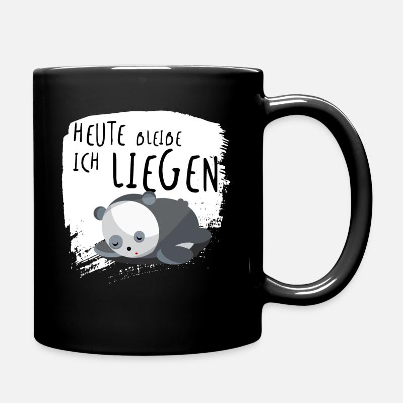 sag ja zum rumliegen2 - Tasse einfarbig - Schwarz
