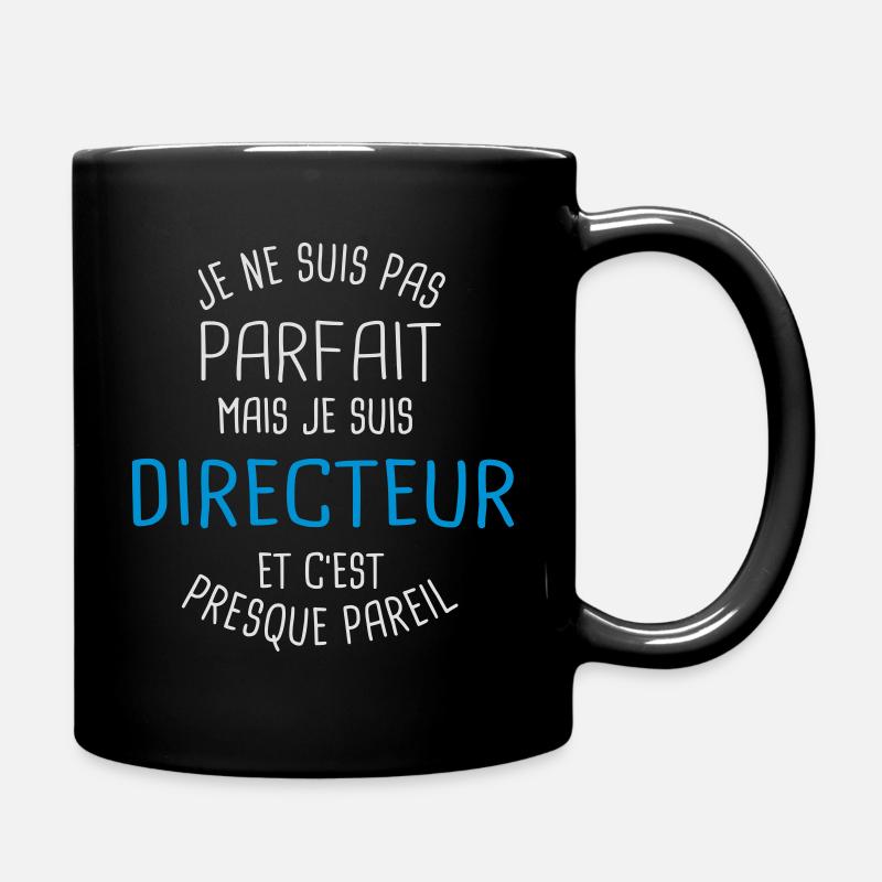 Pas parfait mais directeur - Mug uni - noir