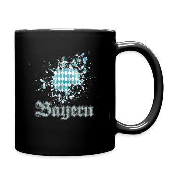 Bayern - Tasse einfarbig - Schwarz - Rechts