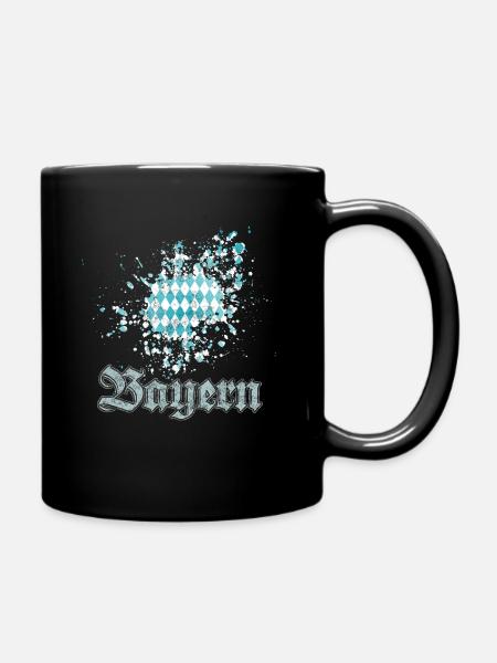 Bayern - Tasse einfarbig - Schwarz