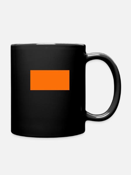 Orange - Tasse einfarbig - Schwarz