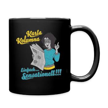 Benjamin Blümchen Karla Kolumna Sensationell - Tasse einfarbig - Schwarz - Rechts