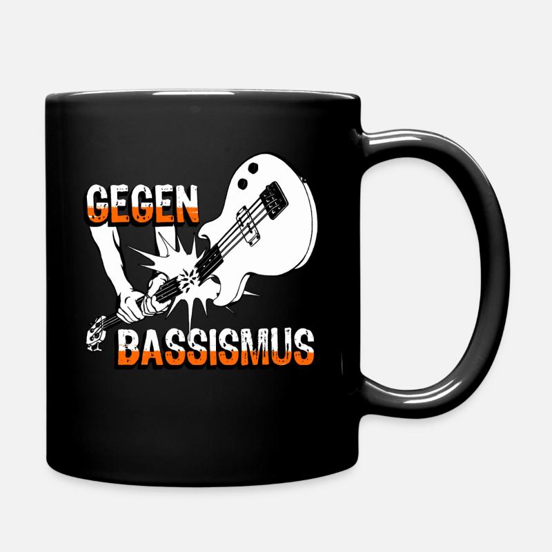 gegen Bassismus - Tasse einfarbig - Schwarz