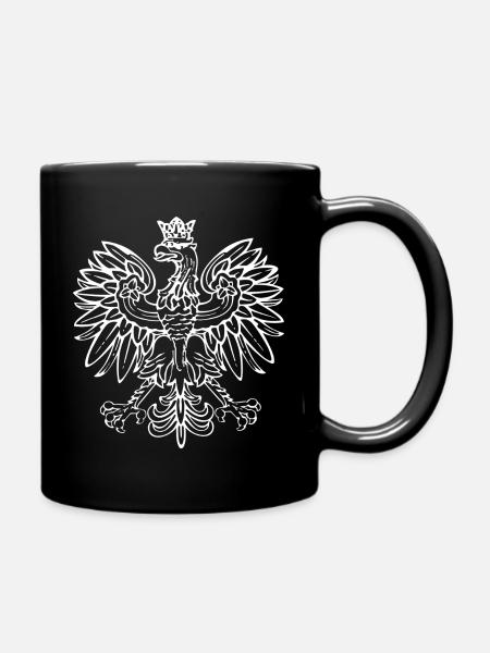 Drapeau Pologne emblème football sport pays aigle - Mug uni - noir
