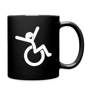 Vive Rolli Blanc - Mug uni - noir - Droite