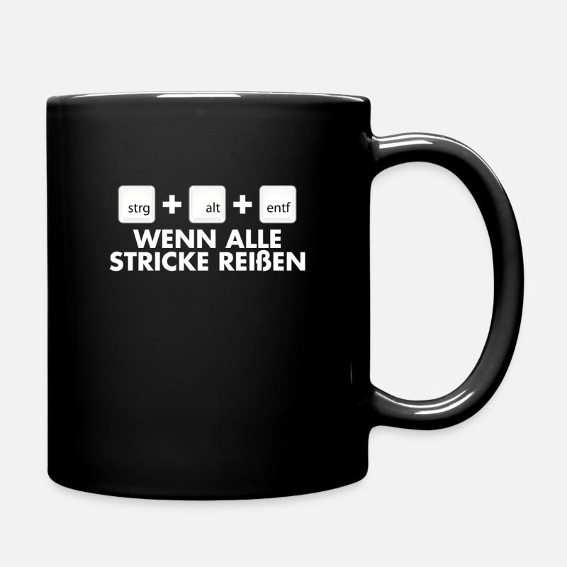 Computer Humor - Tasse einfarbig - Schwarz
