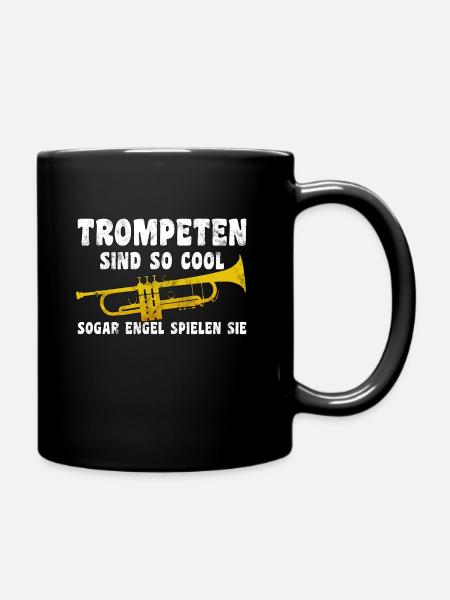 Trompete Trompeter Musiker Blasmusik Jazz Lehrer - Tasse einfarbig - Schwarz