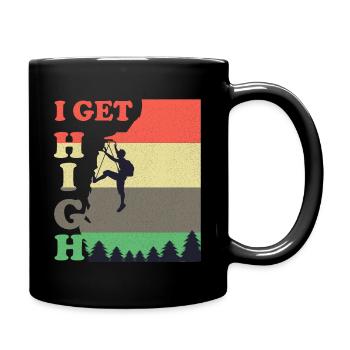 chemise vintage escalade - Mug uni - noir - Droite