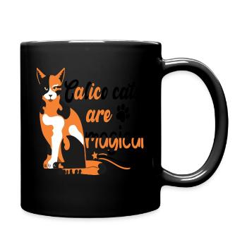 CALICO CATS ARE MAGICAL - Full Colour Mug - black - Right