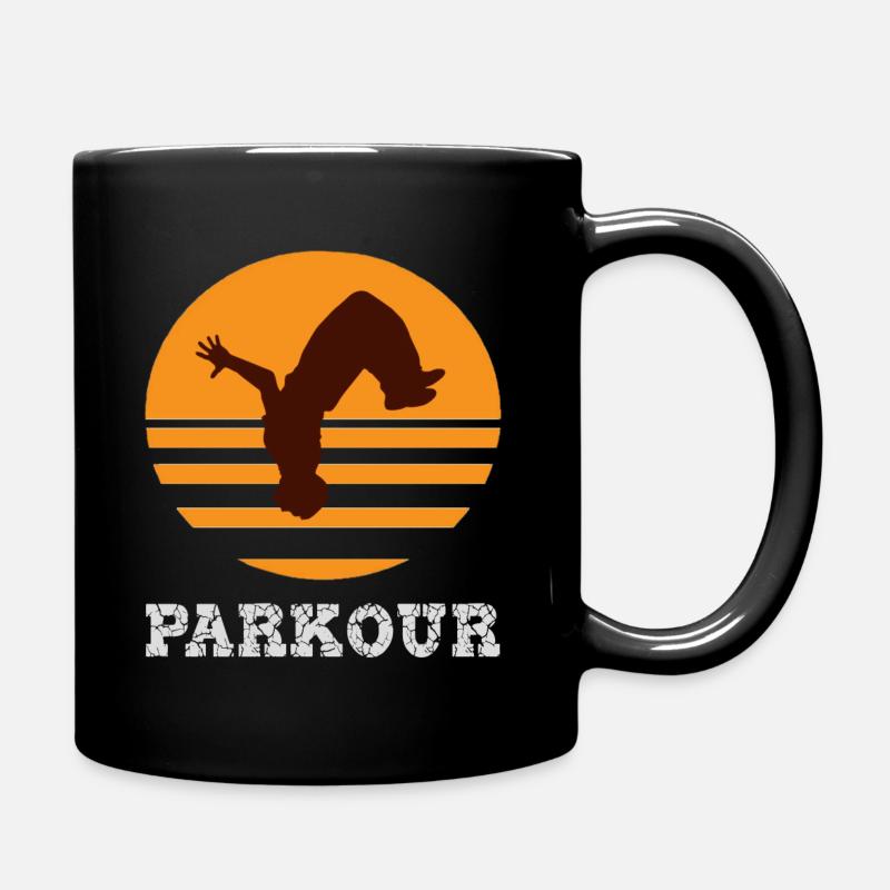 Parkour - Tasse einfarbig - Schwarz