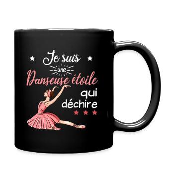 Danseuse de ballet étoile fierté. Cadeau passion - Mug uni - noir - Droite