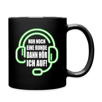 Gaming Gamer Zocken Computer Nerd - Tasse einfarbig - Schwarz - Rechts