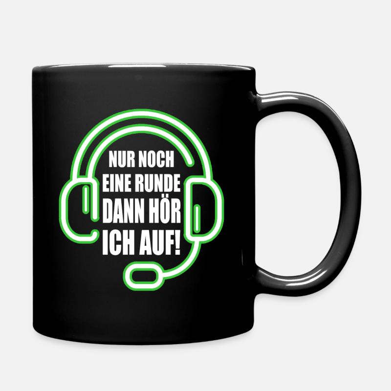 Gaming Gamer Zocken Computer Nerd - Tasse einfarbig - Schwarz
