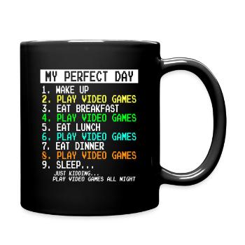 Mon joueur de jeux vidéo parfait - Mug uni - noir - Droite