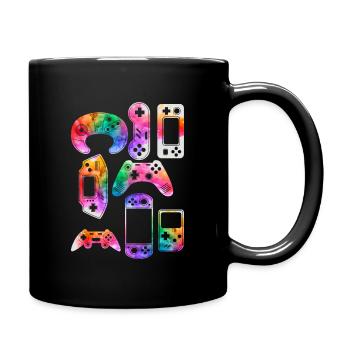 Contrôleurs de jeux vidéo - Mug uni - noir - Droite
