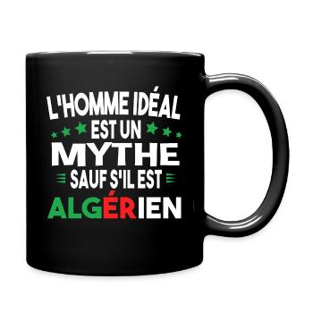 Algérien homme fier. Algérie. Cadeau t-shirt pays - Mug uni - noir - Droite