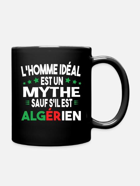 Algérien homme fier. Algérie. Cadeau t-shirt pays - Mug uni - noir