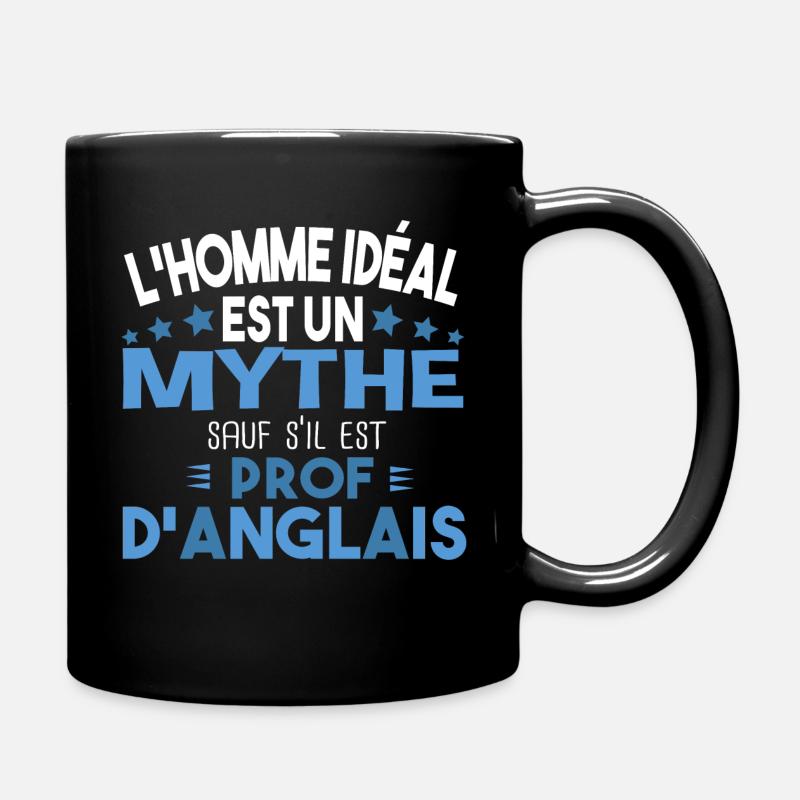 Prof d'anglais professeur cadeau humour homme - Mug uni - noir