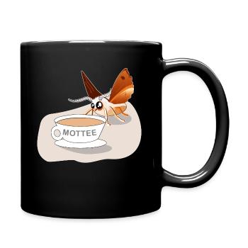 Mottee Motte Chemise Design Motif Cadeau - Mug uni - noir - Droite