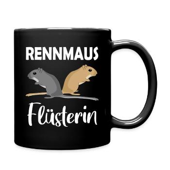 Rennmaus-Flüsterin - Tasse einfarbig - Schwarz - Rechts