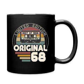 Vintage 1968 Retro Vintage Birthday Gift - Full Colour Mug - black - Right