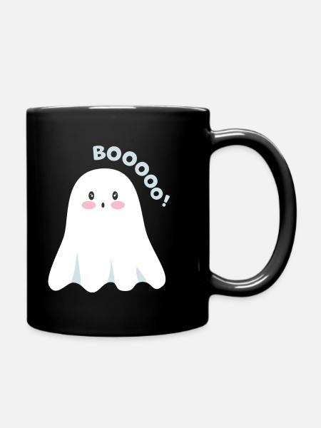 Niedlicher Geist - Tasse einfarbig - Schwarz