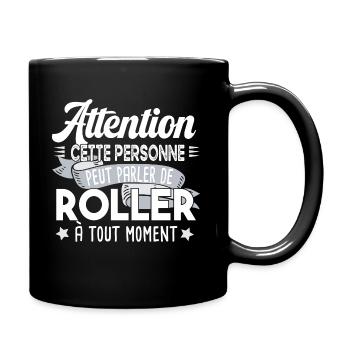 Roller Chaussures Sport Sportif Humour Citations - Mug uni - noir - Droite