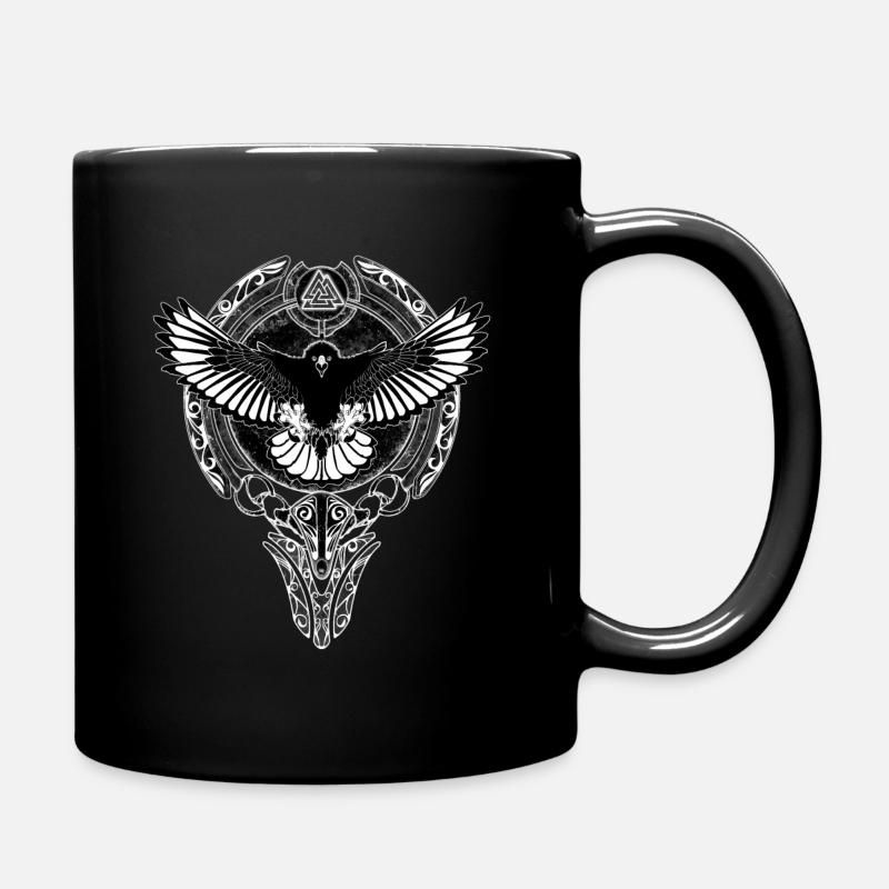 Wikinger Adler - Tasse einfarbig - Schwarz