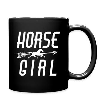 Horse Girl Horse Girl Gift - Full Colour Mug - black - Right
