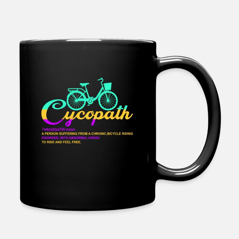 Cycopath Noun - Full Colour Mug - black