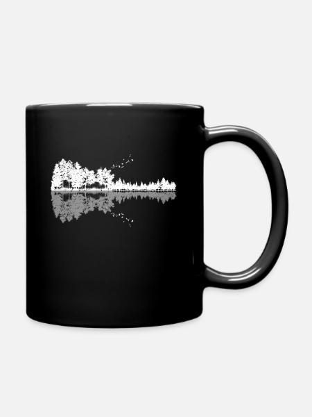 Nature Guitar, Guitare, Cool Nature Guitar, Guitare - Mug uni - noir