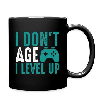 Geburtstag Gamer Gamer - Tasse einfarbig - Schwarz - Rechts