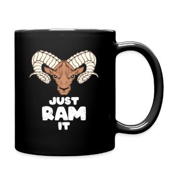 Aries Widder - Full Colour Mug - black - Right