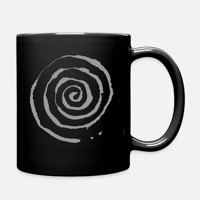 Spirale - Tasse einfarbig - Schwarz