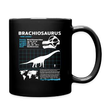 Brachiosaurus Datasheet - Full Colour Mug - black - Right