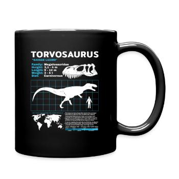 Torvosaurus Datasheet - Full Colour Mug - black - Right
