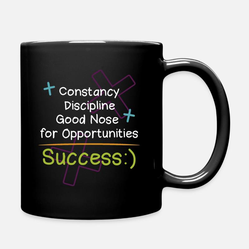 Die Erfolgsformel - Tasse einfarbig - Schwarz